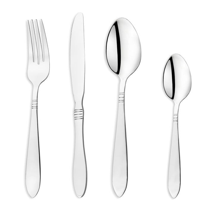 Schafer Sheen 24 Pieces Cutlery Set-Silver24