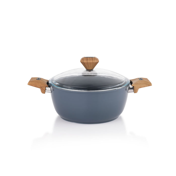 Schafer Fiesta Ceramic Deep Pot 24 Cm-Black