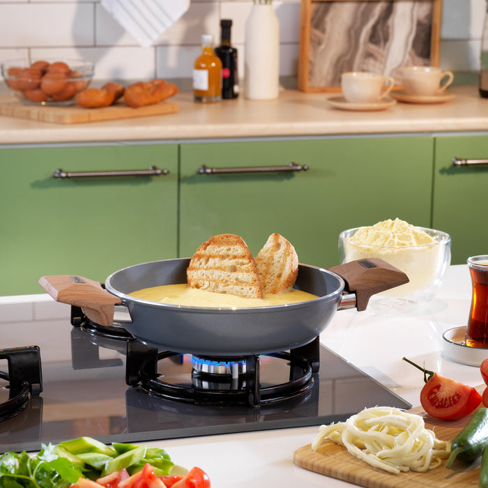 Schafer Fiesta Ceramic Sahan 22 Cm-1 Piece-Black