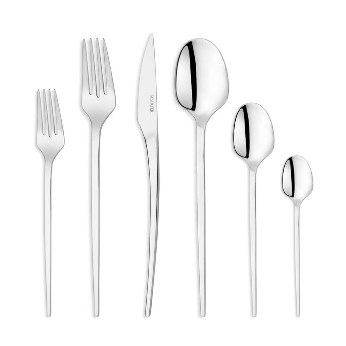 Schafer Hamburg 72 Pieces Cutlery Set-Silver GUM26