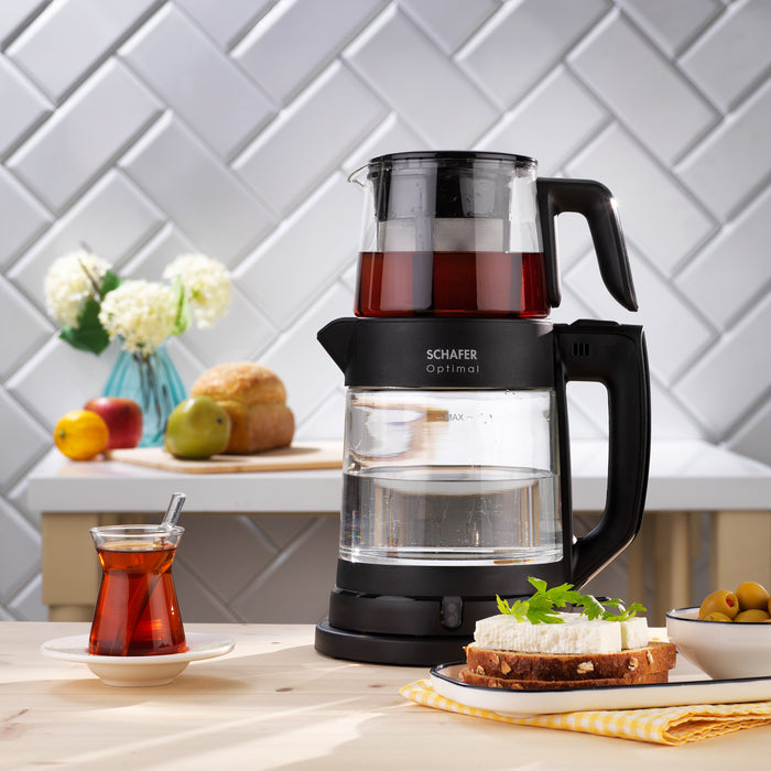 Schafer Optimal Electric Glass Tea Machine-Black