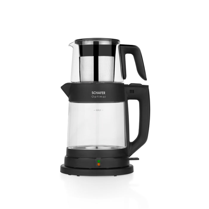 Schafer Optimal Electric Glass Tea Machine-Black