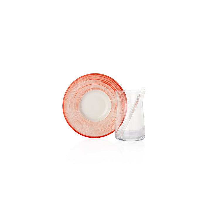 Schafer Vivian 32 Piece Breakfast Set-Red