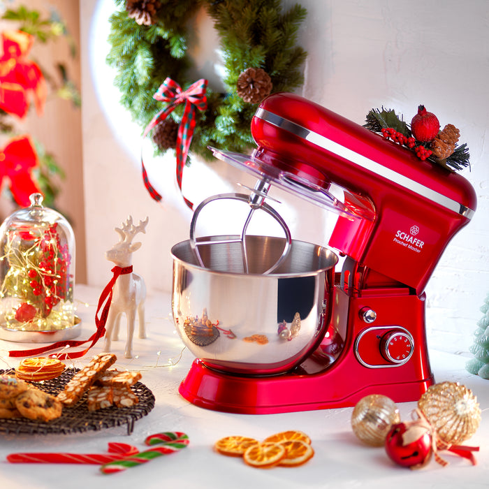 Schafer Prochef Master Stand Mixer-Red