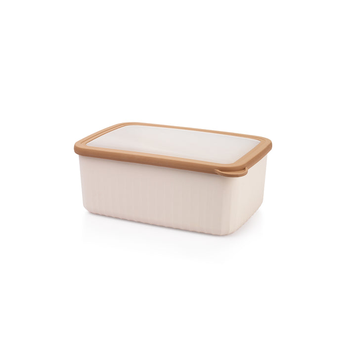 Schafer Ashley 2-pack Rectangular Deep Storage Container-Cream