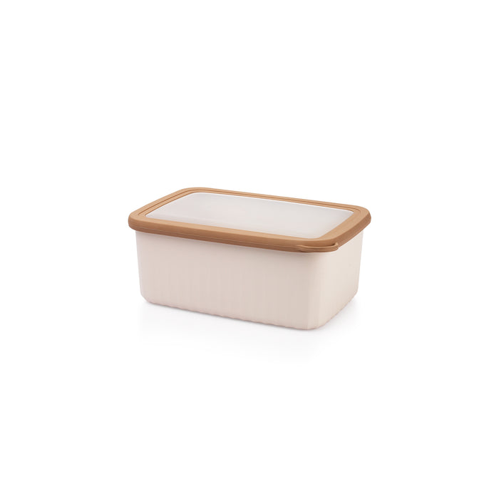 Schafer Ashley 2-pack Rectangular Deep Storage Container-Cream
