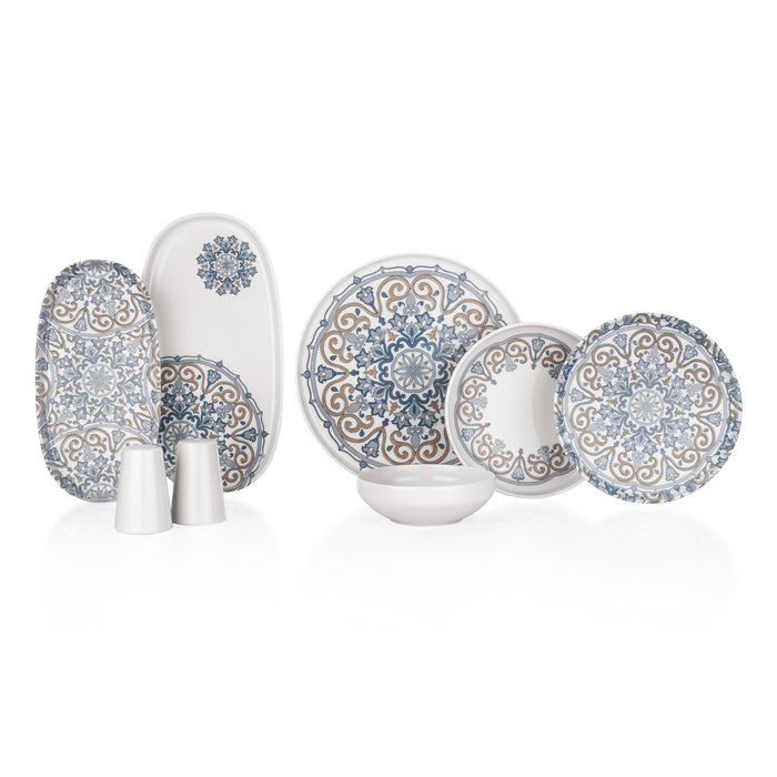 Schafer Lilya Dinnerware 55 Pieces -Blue