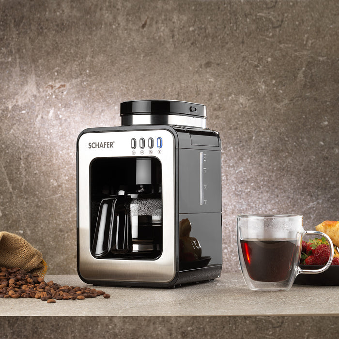 SCHAFER BARISTA COFFEE MACHINE-2 PCS.-BLACK