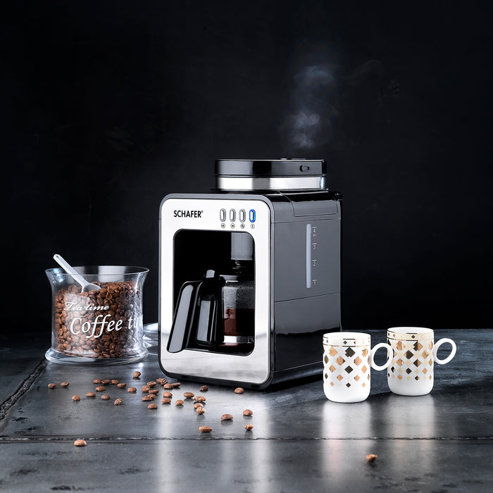 SCHAFER BARISTA COFFEE MACHINE-2 PCS.-BLACK
