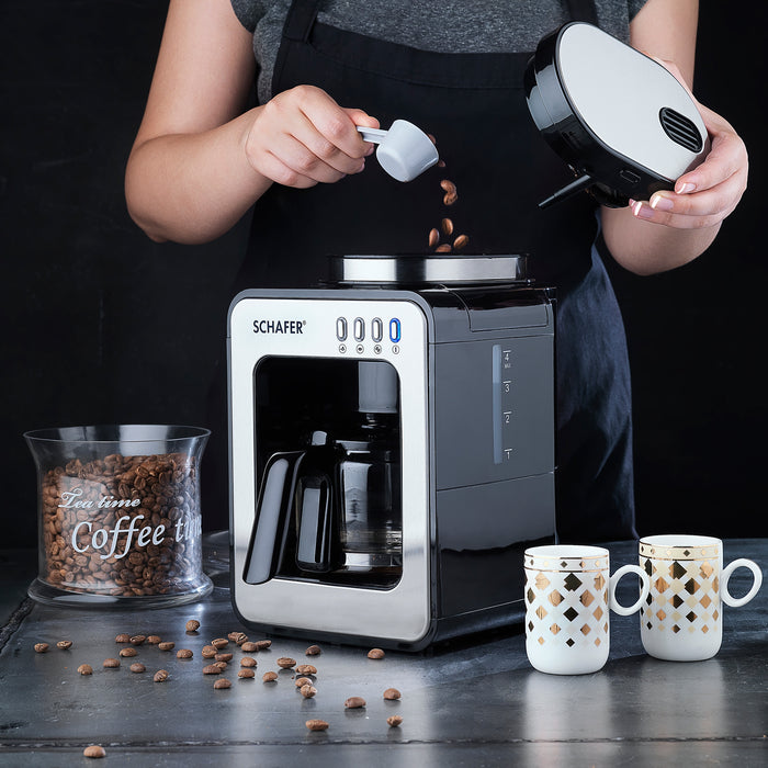 SCHAFER BARISTA COFFEE MACHINE-2 PCS.-BLACK