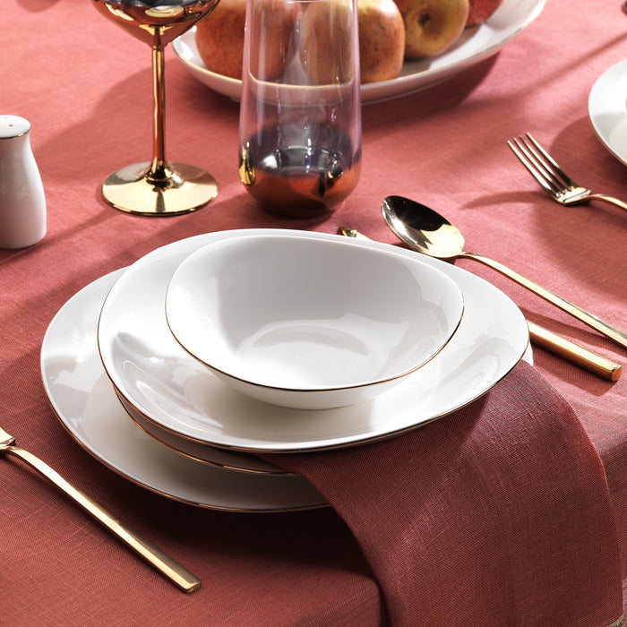 Schafer Dina Dinner Set-56 Pcs.-Gold