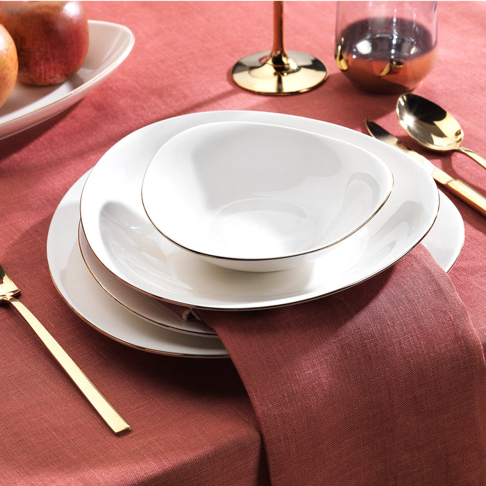 Schafer Dina Dinner Set-56 Pcs.-Gold