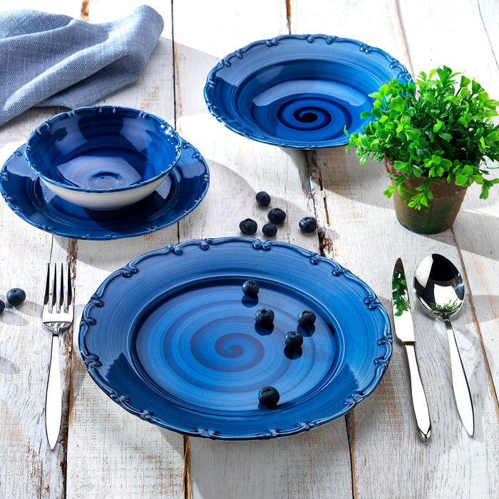 SCHAFER LIANA DINNER SET-24 PCS.-BLUE