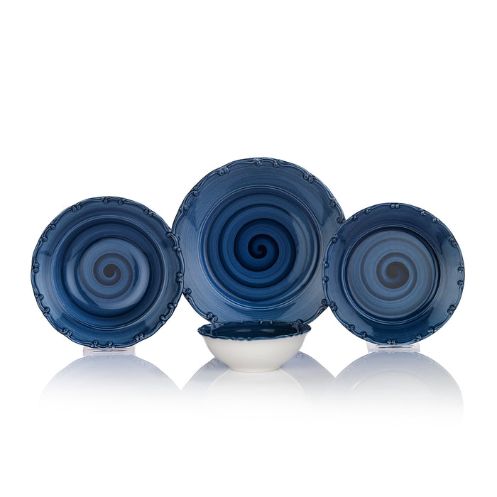 SCHAFER LIANA DINNER SET-24 PCS.-BLUE