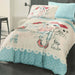 3pcs Quilted Duvet Cover 160*220 LP Clarice Red