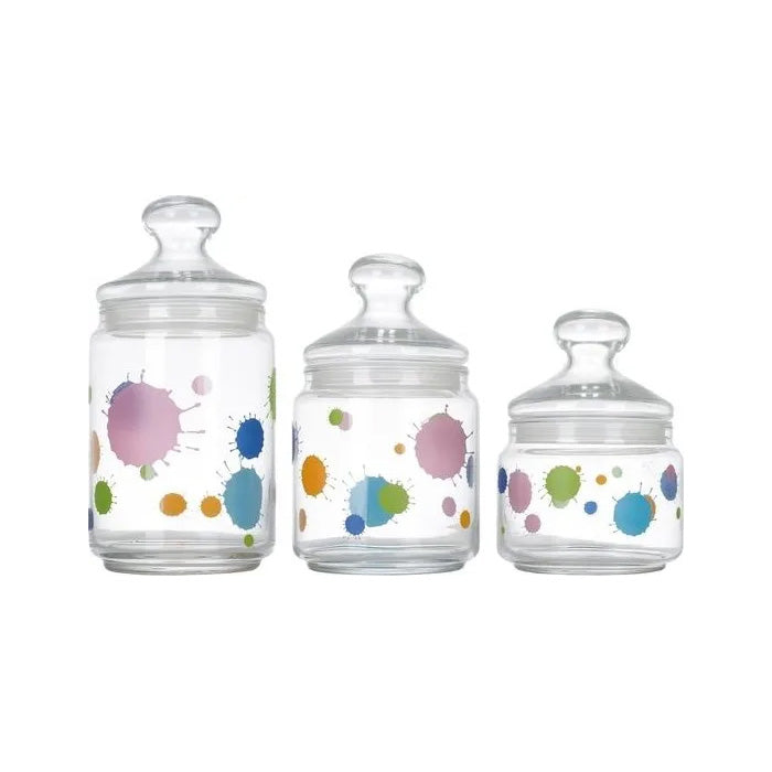 Luminarc Constellation Red Pot Club, Set of 3Pc (1000 ml, 750 ml, 500 ml)