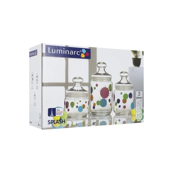 Luminarc Constellation Red Pot Club, Set of 3Pc (1000 ml, 750 ml, 500 ml)