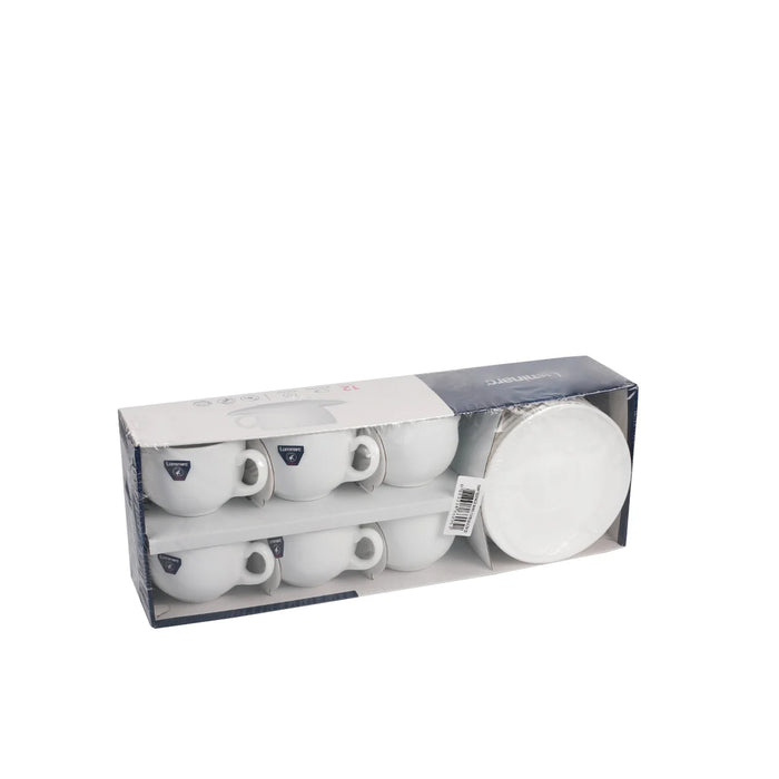 Luminarc Essence Cups With Saucers Set 220 ML 1×6