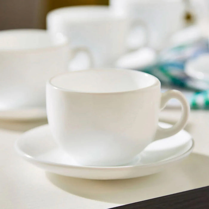 Luminarc Essence Cups With Saucers Set 220 ML 1×6