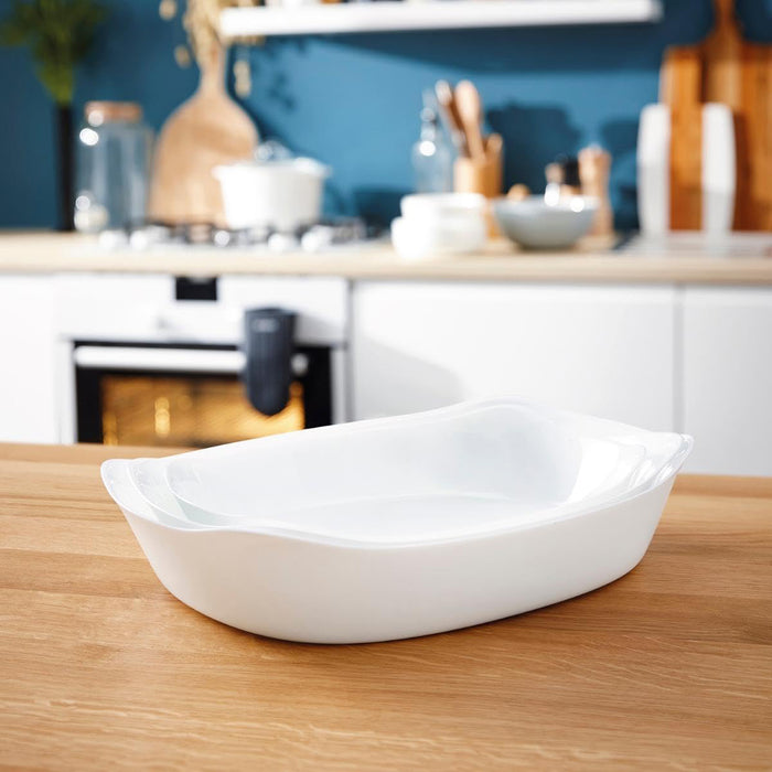 CARINE BLANC PLAT RECT 30*22[P8332]SMART CUIS  Luminarc