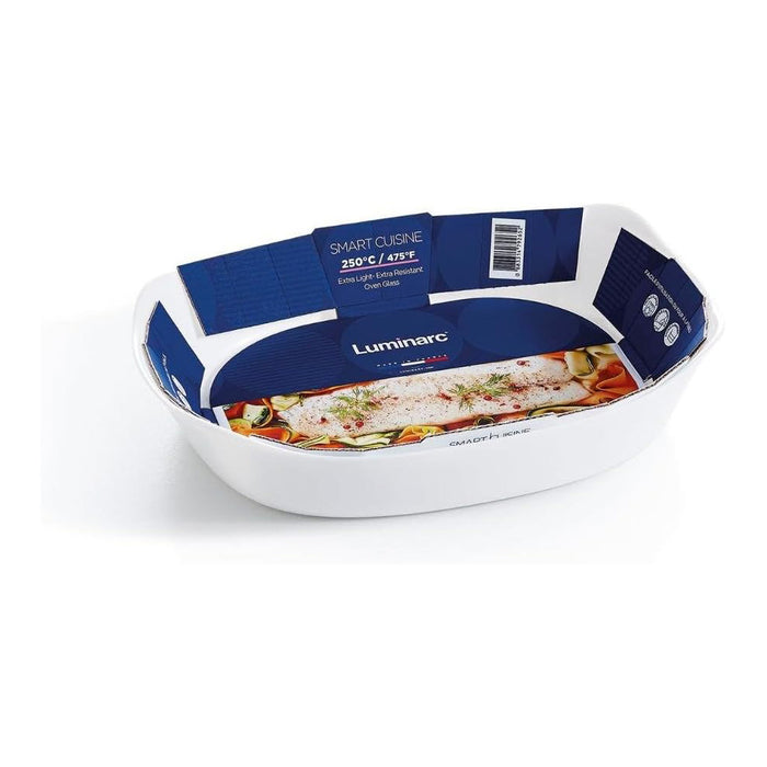 CARINE BLANC PLAT RECT 30*22[P8332]SMART CUIS  Luminarc