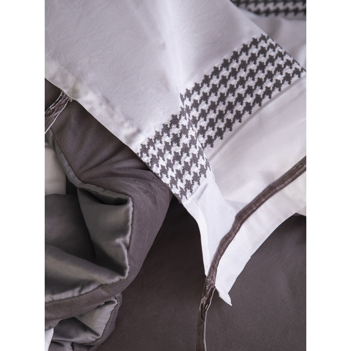 APRICITAS Icon dark grey 9PCS double Comforter bed set