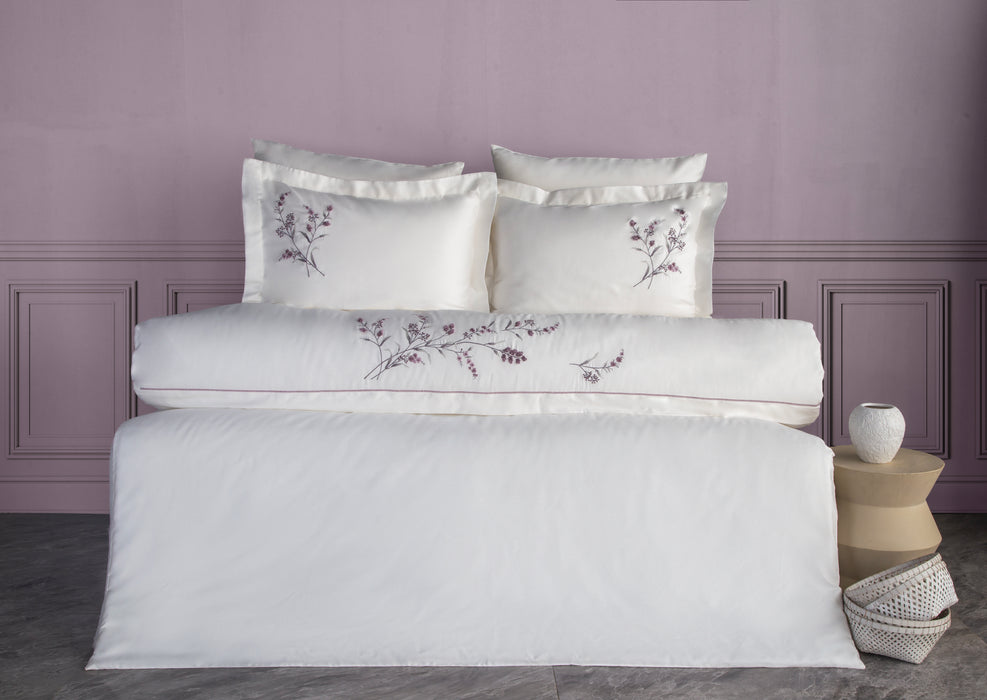 Dantela double duvet cover set SEMENTA LILAC