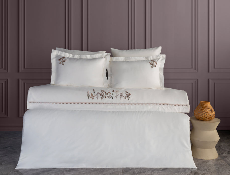 Dantela double duvet cover set VERIA BEIGE