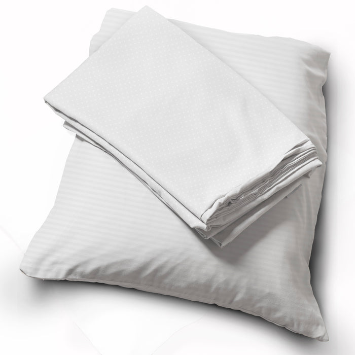 Bellucci Fitted Sheet with pillowcase dots and stripes